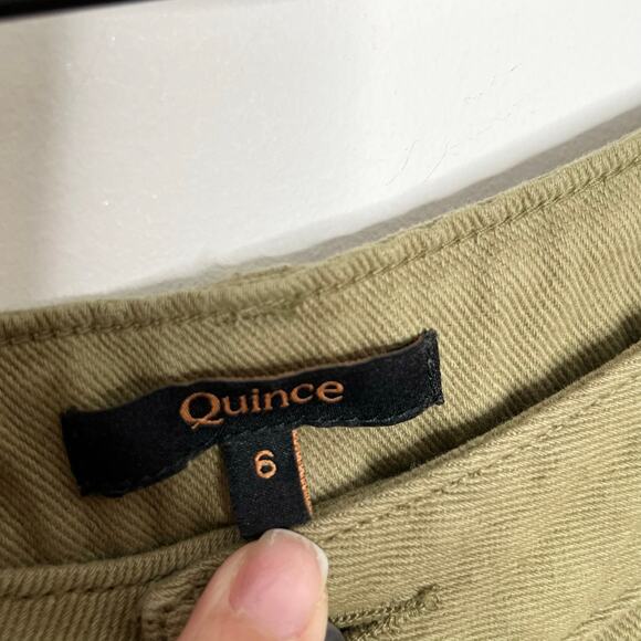 Quince Olive Cropped Pants - Picture 4 of 8